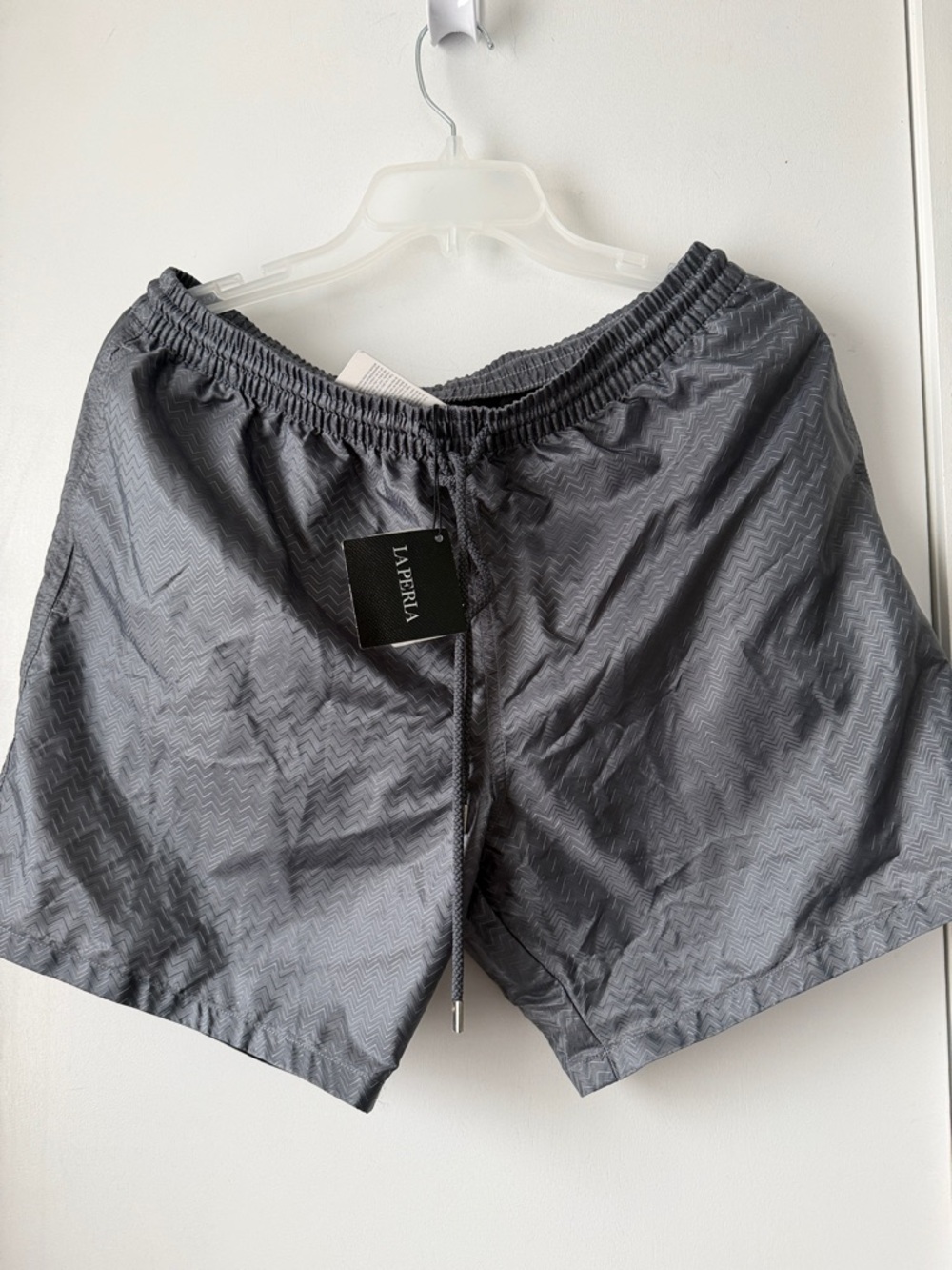 La Perla men gray boxer swim shorts size Large